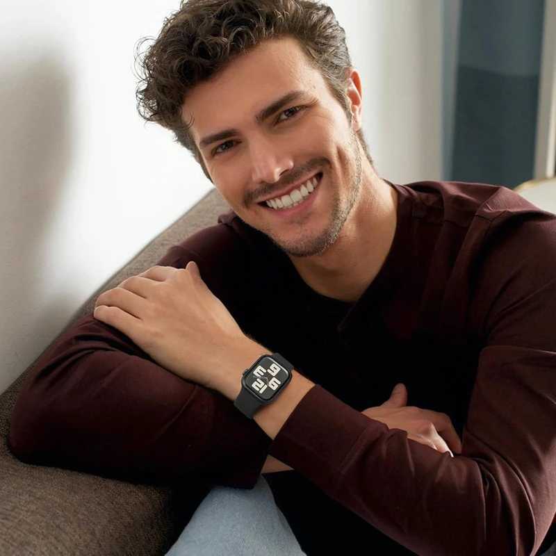Фотография №1 товара Силиконовый ремешок для Apple Watch, ремешок 46 мм, 44 мм,