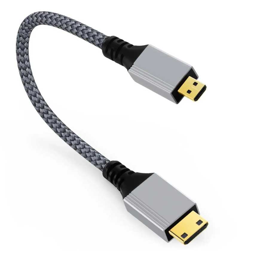 Кабель-переходник, совместимый с Micro HDMI, совместимый с Mini HDMI, 1080P 4K для Raspberry Pi 5/4, планшета, камеры GoPro, портативный монитор Аксессуары и запчасти