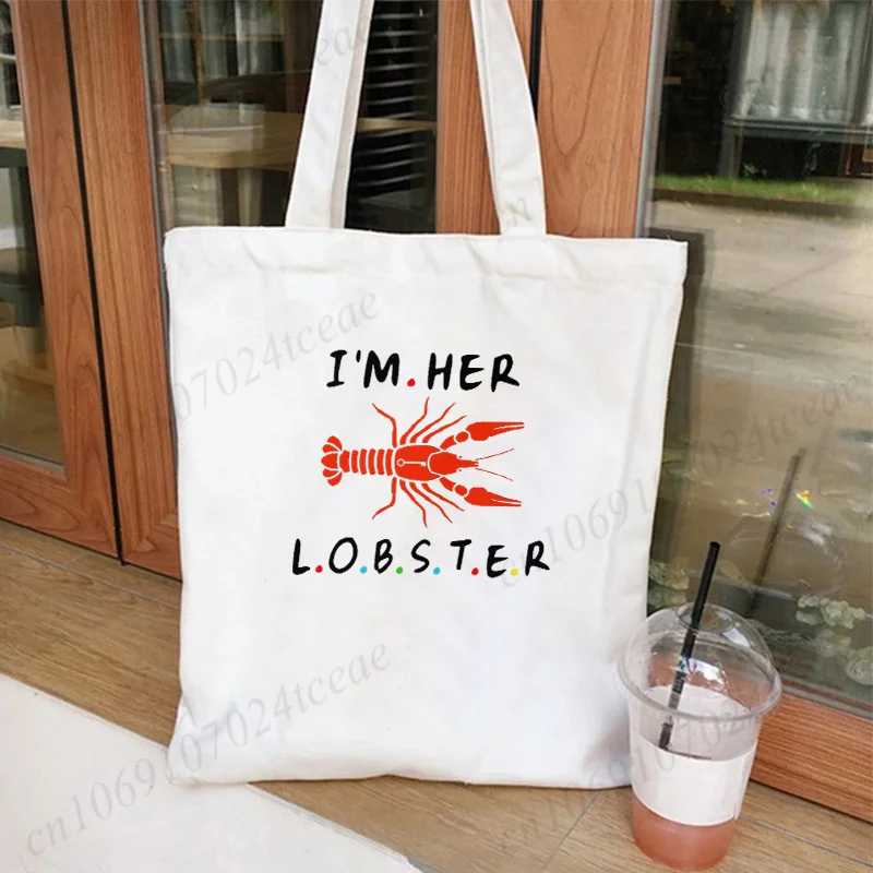 Фотография №1 товара She Found Her Lobster Холщовая большая сумка Team Bride Squad