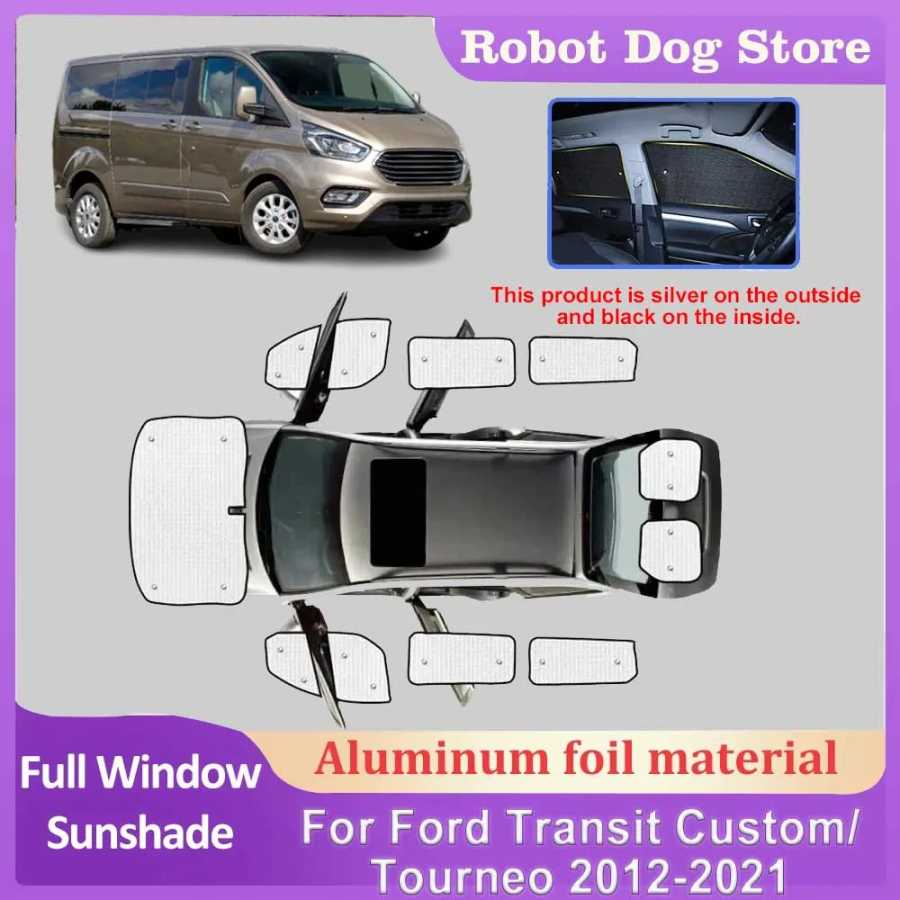Солнцезащитные шторки для Ford Transit Custom 2014, комплект обвеса Tourneo 2012-2021, дефлекторы окон, шторки на лобовое стекло, аксессуары для автомобиля Внешние аксессуары