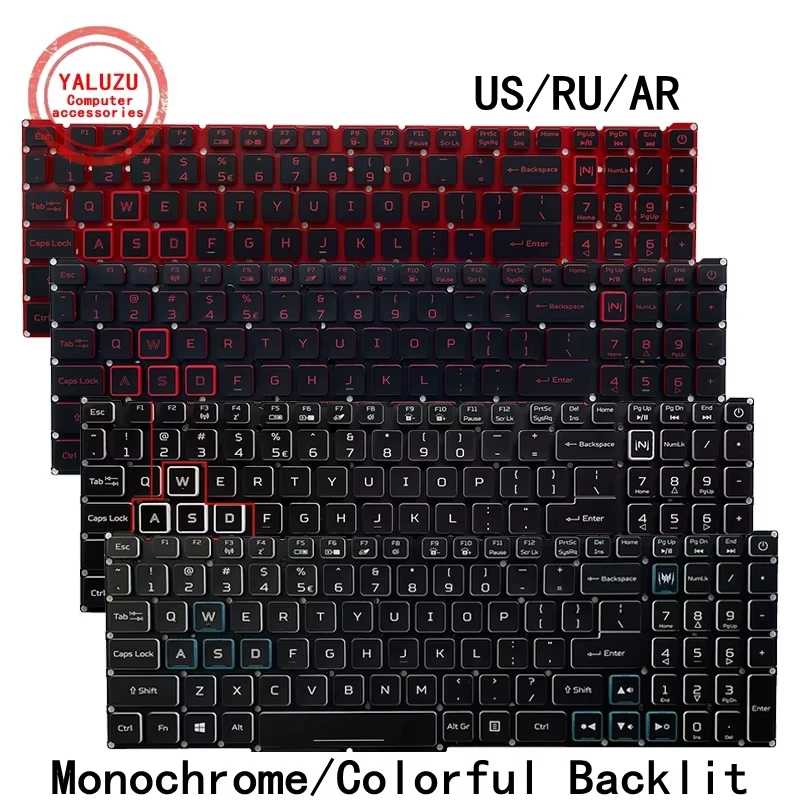 Новая клавиатура для ноутбука ACER AN515-54 AN515-55 AN515-43 AN517-51 AN715-51 N18C3 N18C4 N18I2 N18I3 N20C3 PT515-54 Аксессуары для ноутбуков