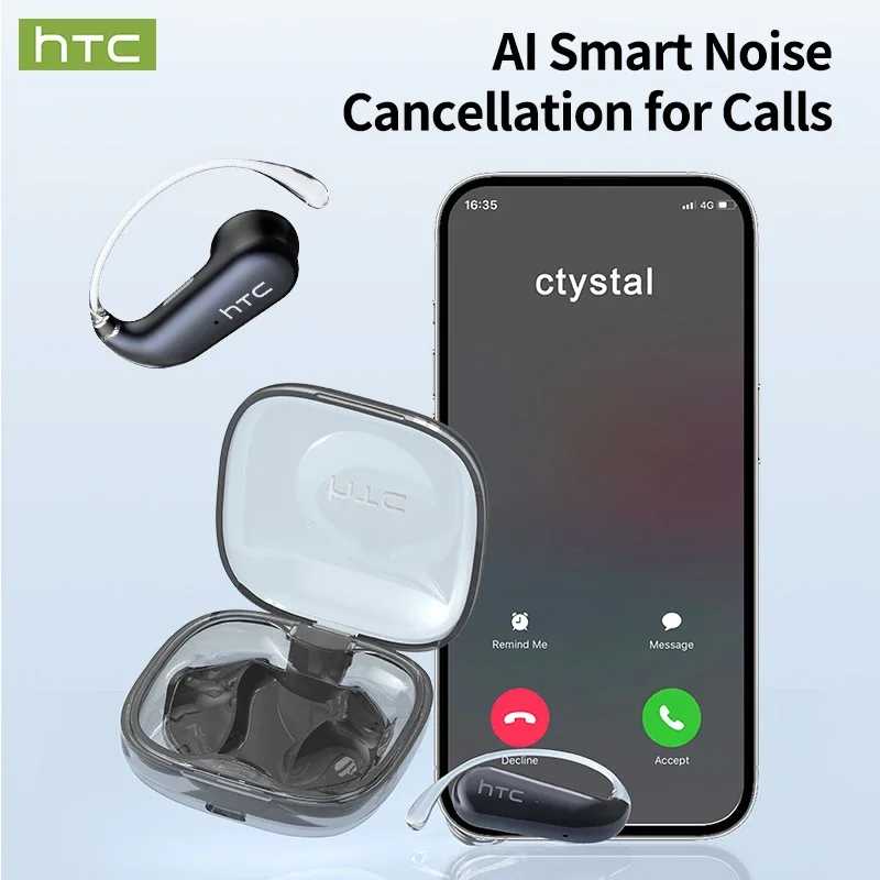 Фотография №3 товара HTC NE38 Bluetooth V6.0 Наушники AI-перевод OWS Беспроводные наушники с