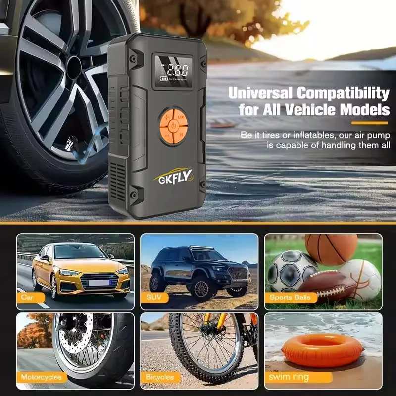 Фотография №4 товара 4 в 1 4000A Jump Starter Power Bank 150PSI воздушный