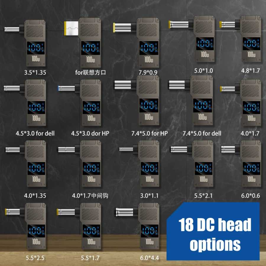 Фотография №1 товара PD100W Type-C to DC Plug Converter USB C to DC