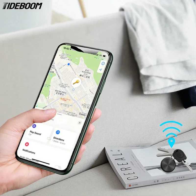 Фотография №1 товара Новый автомобильный мини-GPS-трекер Bluetooth для Android, поиск сумок для ключей