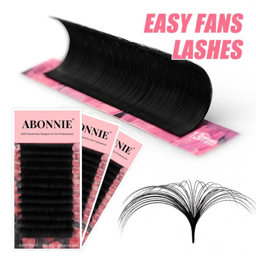 Наращивание ресниц Abonnie Cashmere Easy Fan Lashes: Мегаобъемные пучки всех размеров для красоты глаз Косметика