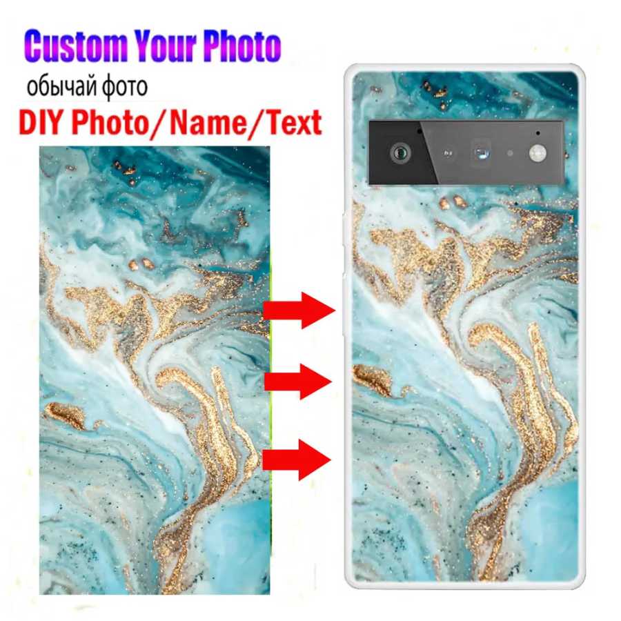 Персонализированный чехол для телефона Google Pixel 6 Pro 3A XL, чехол для телефона DIY Image Name Pixel 3 2 XL Pixel6, прозрачный бампер из ТПУ Чехлы и чехлы для мобильных телефонов