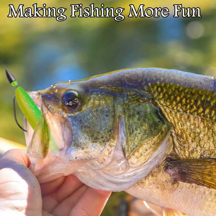 Фотография №5 товара WALK FISH 10 шт., мягкие приманки 5,5 см, 6,3 см,
