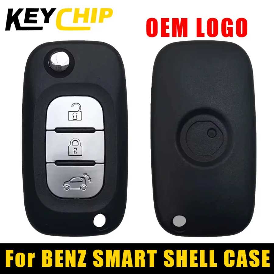 KEYCHIP для Mercedes Benz Smart Fortwo 453 Forfour 2015 2016 2017 CWTWB1G767 TWB1G767 откидной складной чехол для ключа автомобиля Стартеры