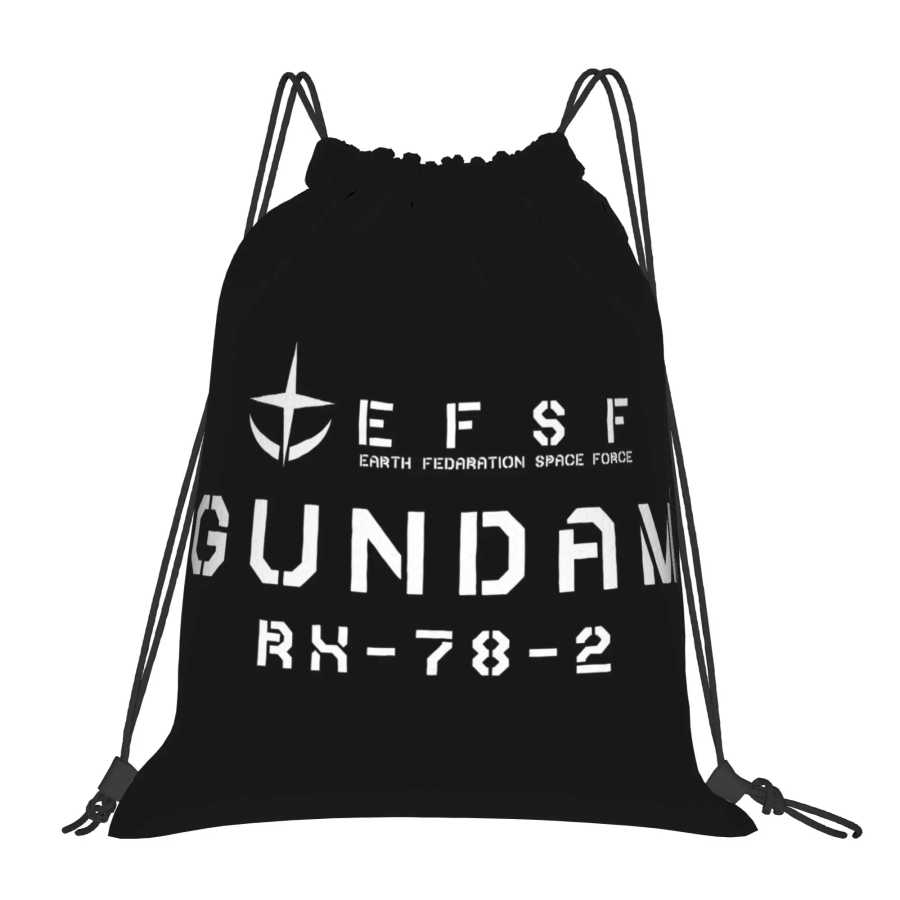 1 шт. сумка-рюкзак с принтом GUNDAM, на завязках, для мужчин и женщин, для хранения вещей, дорожная сумка для подростков Сумки специального назначения
