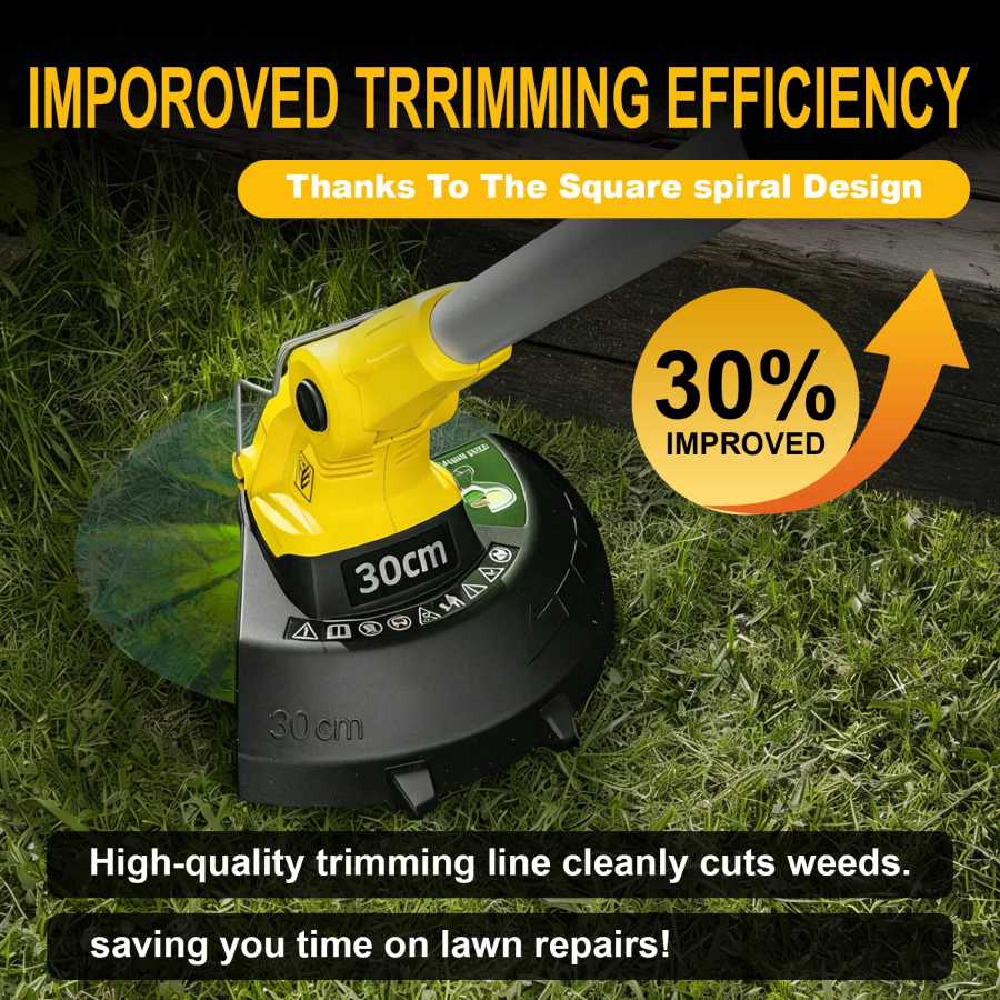 Фотография №4 товара Новая леска для триммера TSES Triangle Trimmer Line, витая, долговечная,