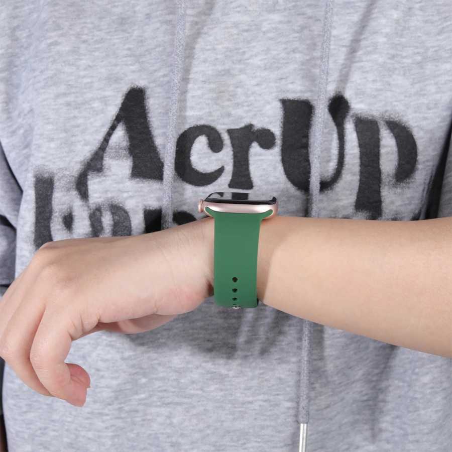 Фотография №4 товара Силиконовый ремешок для Apple Watch, ремешки 40 мм, 49 мм,