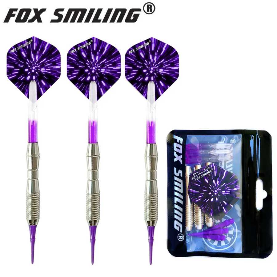 Fox Smiling 3шт 18г мягкие дротики с нейлоновыми наконечниками и валами Развлечения