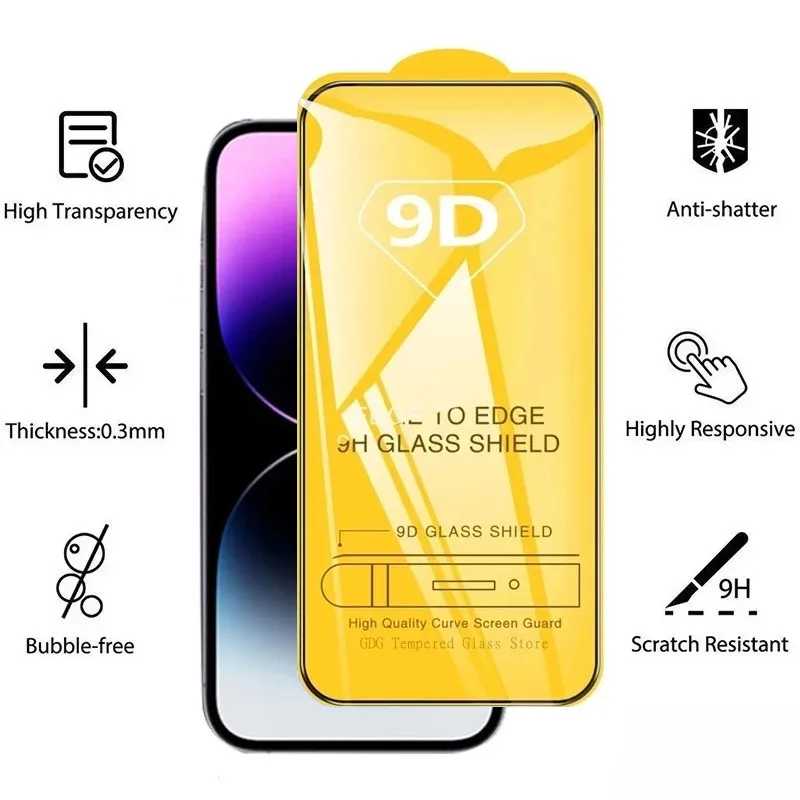 Фотография №4 товара Защитные стекла 9D для iPhone 18, 17, 16 Pro Max,
