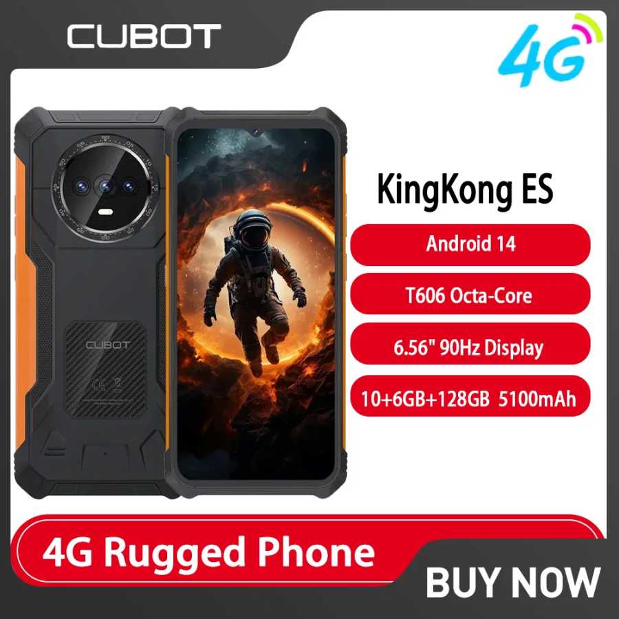Новые прочные смартфоны Cubot KingKong ES, 6,56-дюймовый дисплей 90 Гц, 16 ГБ + 128 ГБ, смартфон Android 14, 48 МП, камера, мобильный телефон 5100 мАч Мобильные телефоны