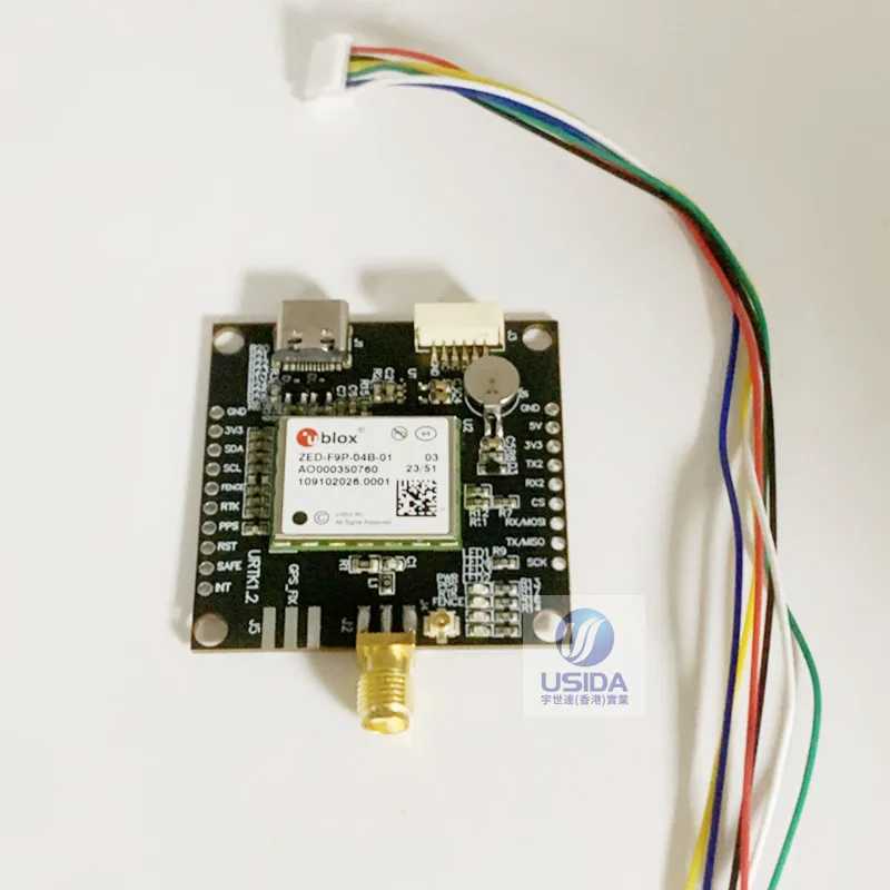 Фотография №1 товара Плата ZED-F9P-04B-01: Отличная совместимость с ESP32, поддержка последовательных интерфейсов I2C