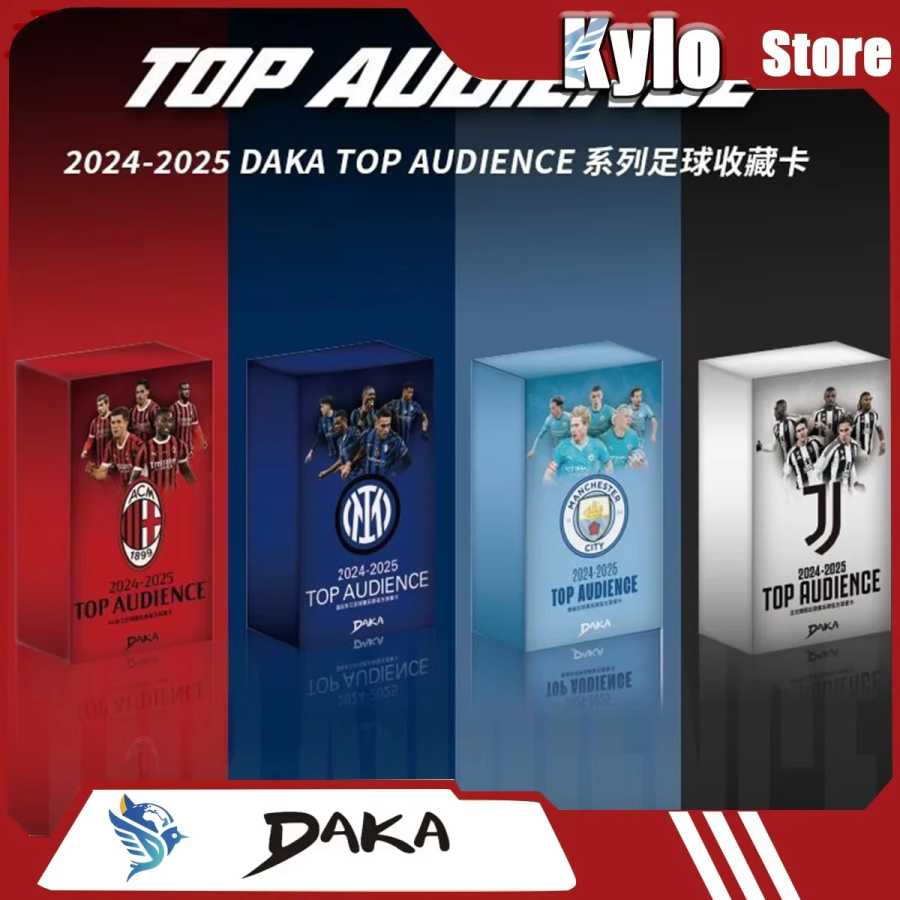 Коллекционные карточки Daka 2025-2026: Топовые клубы (Манчестер, Ювентус, Милан, Интер Милан) &ndash; Официальный подарочный набор с футбольными звездами Хобби и коллекционирование