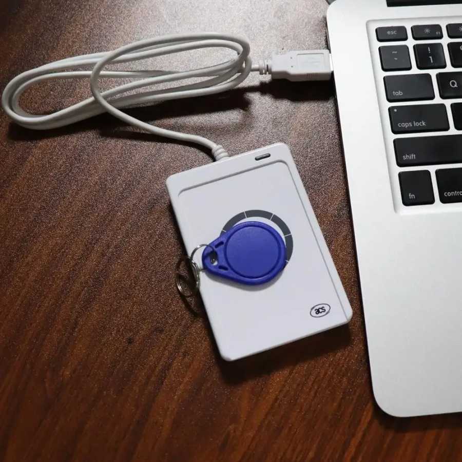 Фотография №5 товара Считыватель бесконтактных смарт-карт USB ACR122U, копировальный аппарат для карт доступа