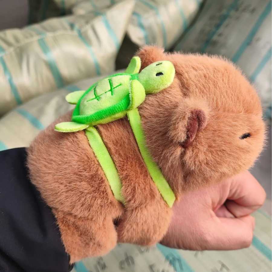 Kawaii животное панда капибара лиса браслет плюшевые куклы игрушки мягкий браслет рождественские подарки Мягкие игрушки