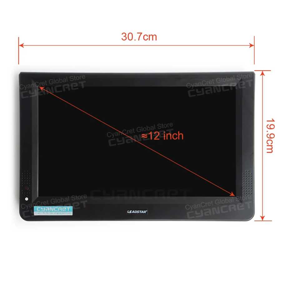 Фотография №3 товара Портативный телевизор LEADSTAR D12 12 дюймов HD с поддержкой DVB-T2,
