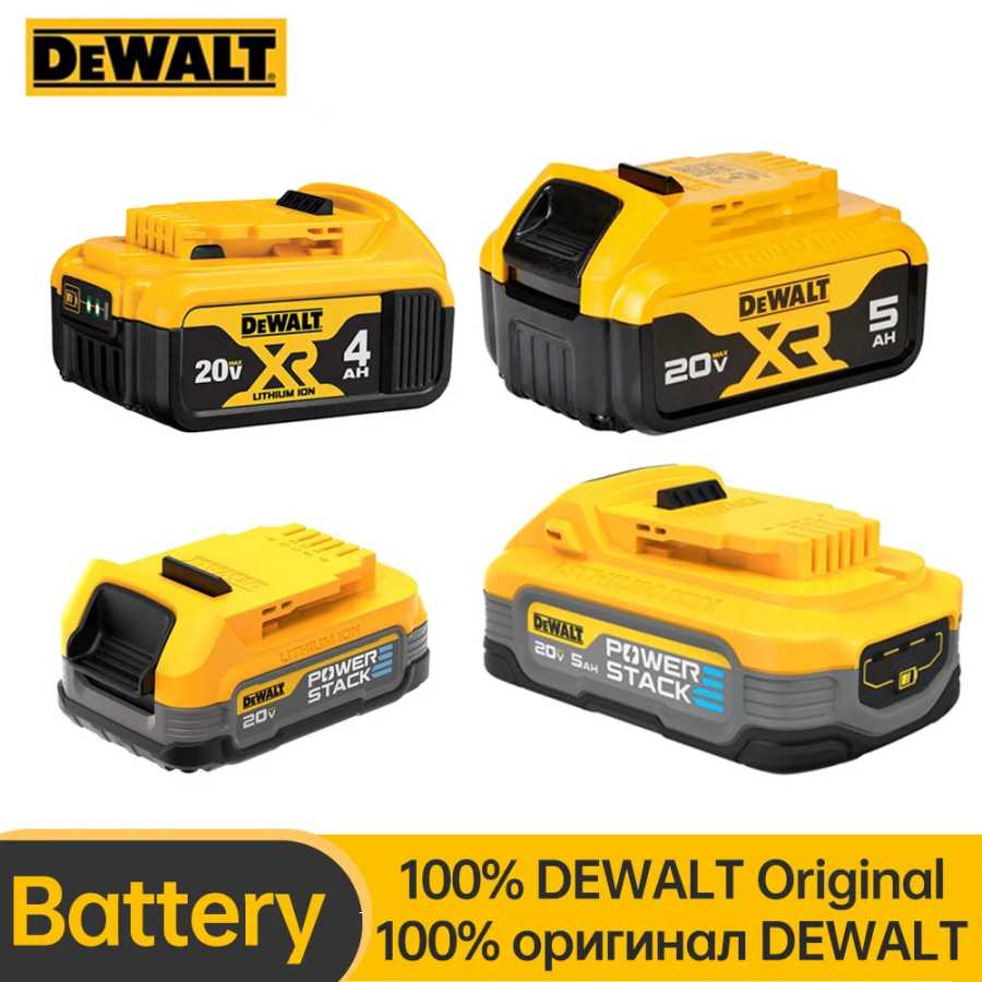 Оригинальный аккумулятор DEWALT 20V 5.0AH 4.0AH 1.7AH, съемный, для электроинструментов DeWalt 18V/20V Детали для электроинструментов