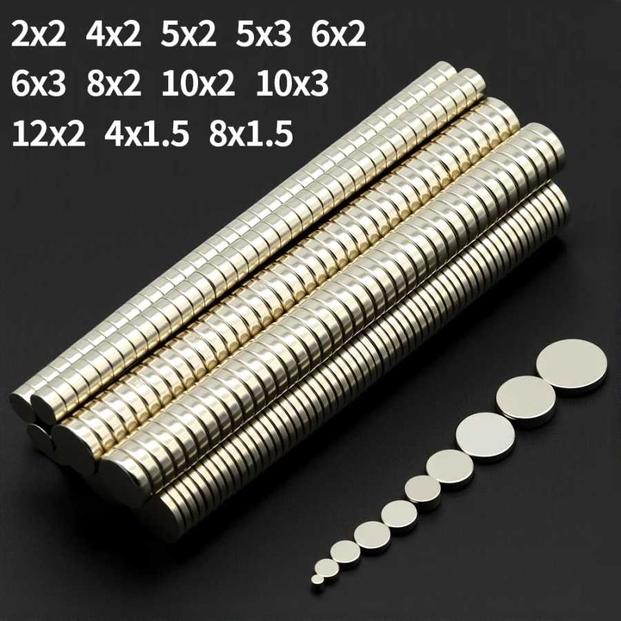 4X2 5X2 6X3 10X3 мм круглый сверхсильный магнит мощные неодимовые магниты N35 NdfeB постоянный магнитный магнит на холодильник Крепеж и скобяные изделия