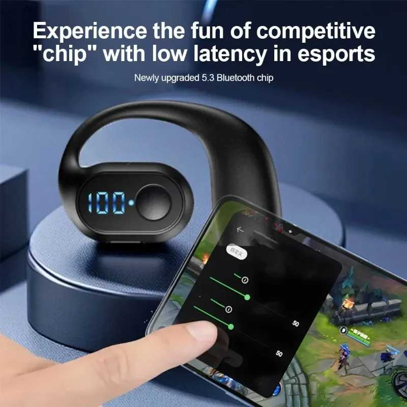 Фотография №4 товара Bluetooth 5,3 наушники TWS беспроводные наушники-крючки HiFi стерео гарнитура с