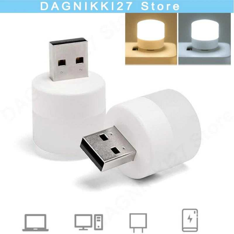 Маленький USB-порт 5 В, лампы для чтения книг, карманные мини-светодиодные ночники, лампа для кемпинга, зарядка, круглая защита глаз V27 Внутреннее освещение
