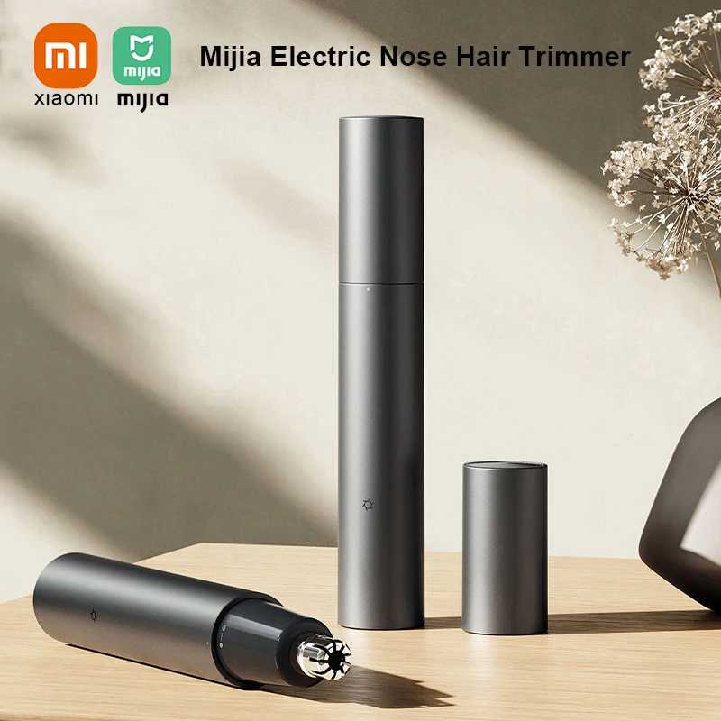 Электрический триммер для носа Xiaomi Mijia, портативный, перезаряжаемый, для удаления волос в носу, ушах и бровей, безболезненный, для мужчин и женщин Техника для красоты
