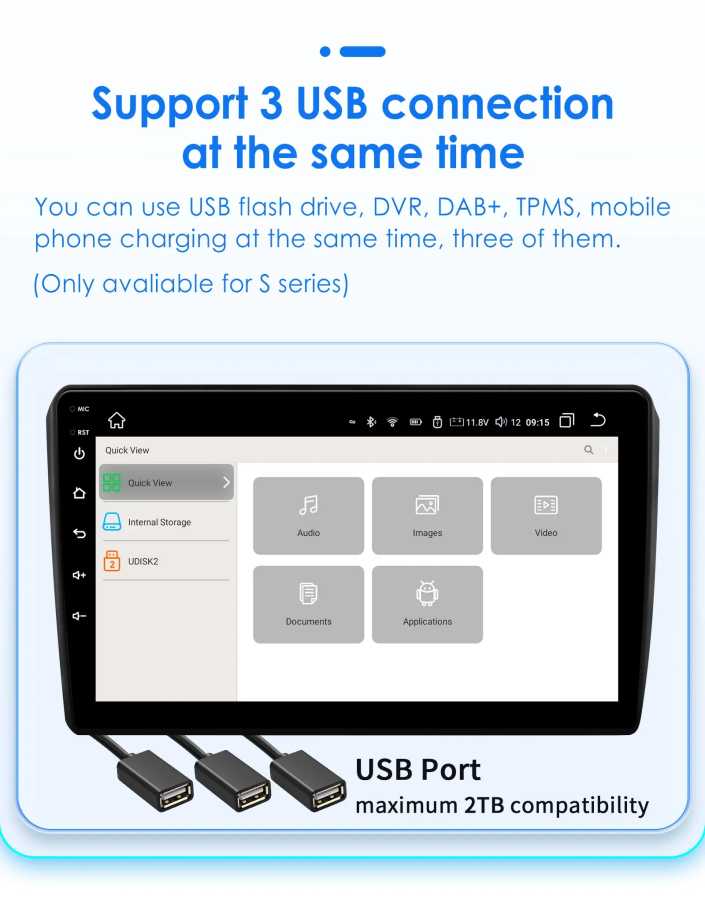 Фотография №5 товара 8G + 128G 7862 7-дюймовый 2din Android авторадио для универсального