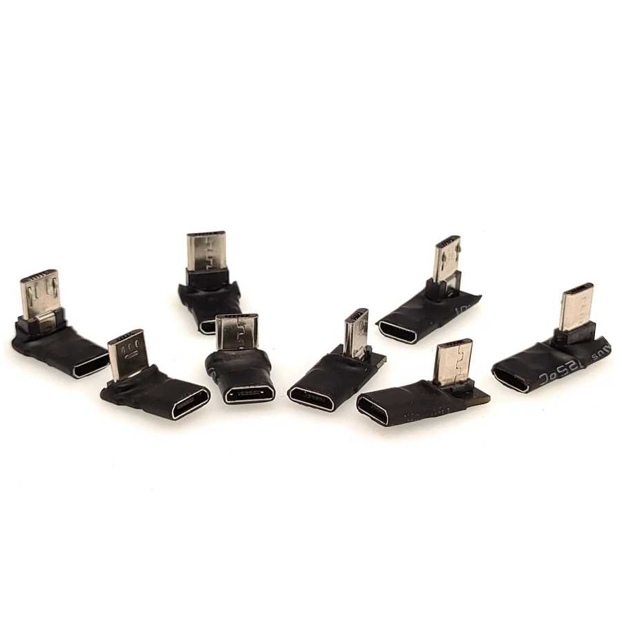 Фотография №5 товара Переходник USB 5Pin (гнездо)/Micro USB (штекер) под углом 90 градусов