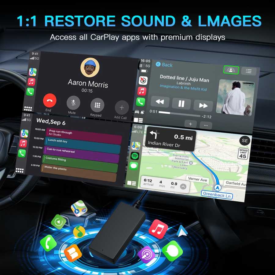 Фотография №4 товара CARABC Carbitlink к беспроводной автомобильной навигации CarPlay Smart Carbit link