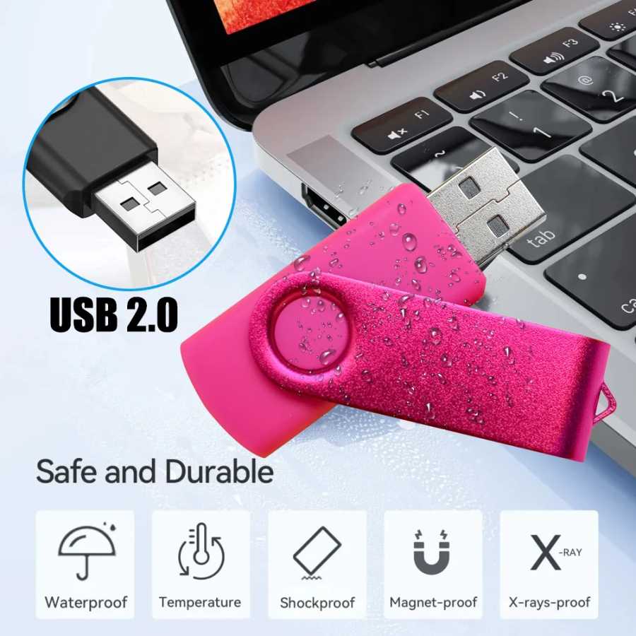 Фотография №3 товара 10 шт./лот, USB-флеш-накопитель-брелок с индивидуальным логотипом, металлический, USB 2.0, 4