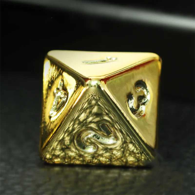 Фотография №4 товара 7 шт./компл. позолоченные игральные кости D&D COC Dice D4 D6