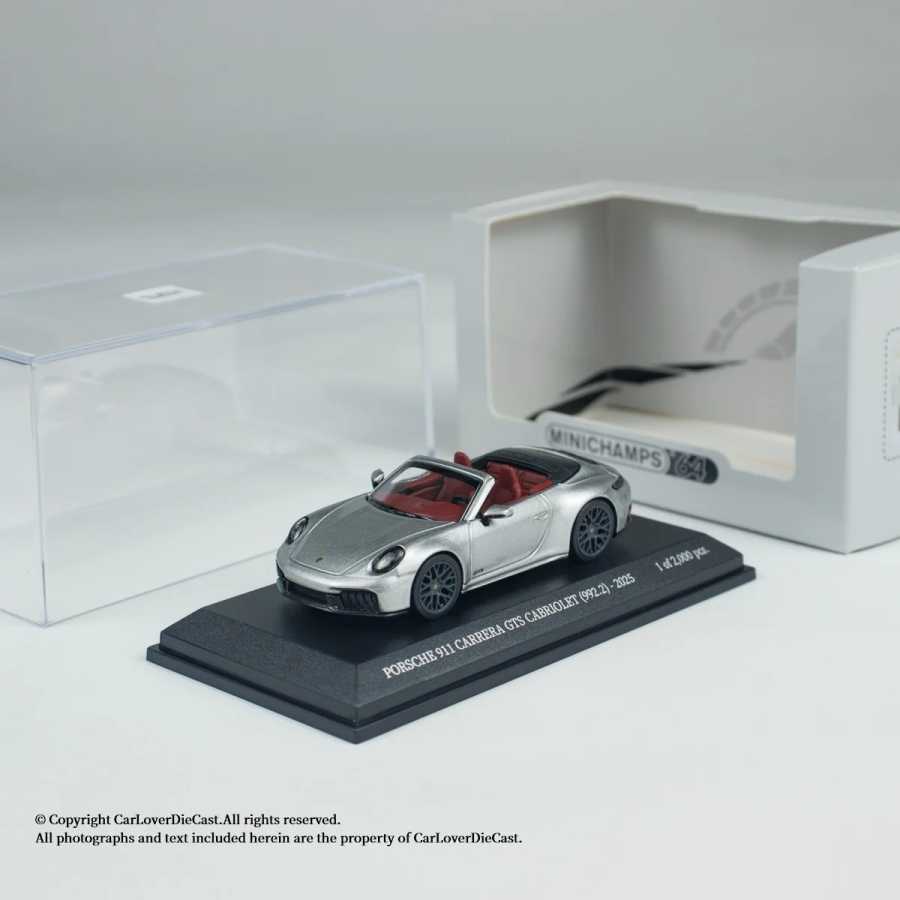 Фотография №1 товара Minichamps 1/64 Porsche 911 (992.2) Carrera GTS, литая под давлением