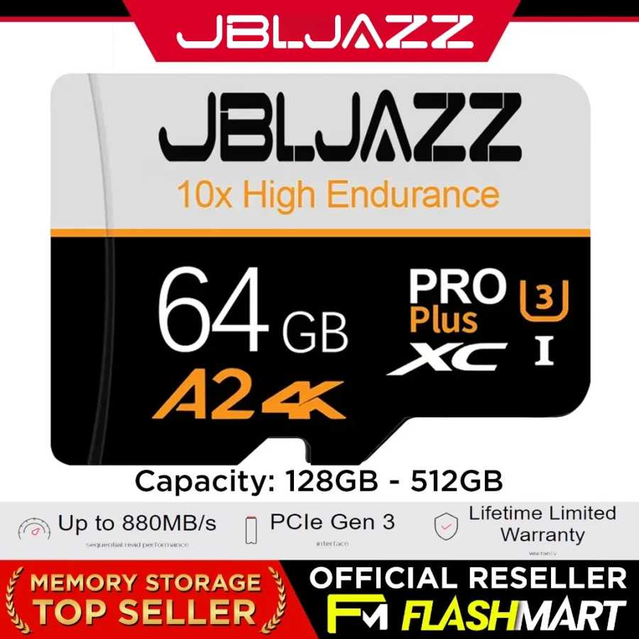 Карта памяти Micro SD 64GB-512GB - высокоскоростная ​ ​ Карта памяти Class 10 U3 UHS-I для смартфонов, цифровых камер, планшетов и дронов Видеоигры и аксессуары