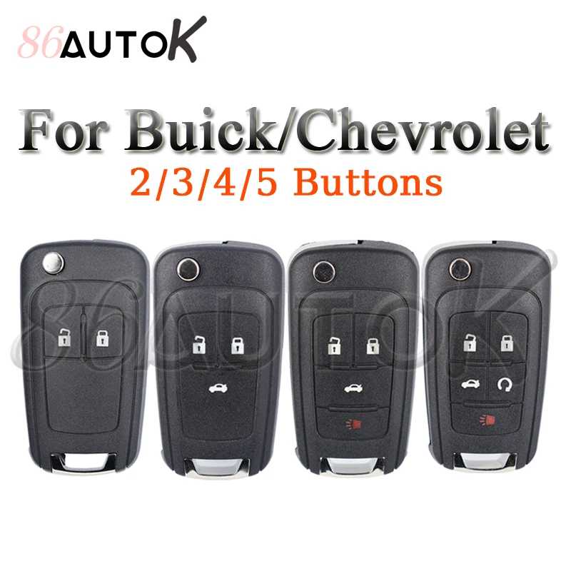 Чехол для автомобильного ключа Buick, Chevrolet Camaro, Impala, Aveo, Malibu, Sail, Orlando, Cruze, Epica, Trax, Spark, защитный корпус для ключа-пульта Стартеры