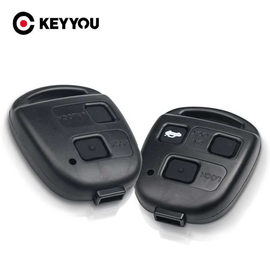 Корпус автомобильного ключа KEYYOU для Toyota Yaris Camry Corolla, чехол с пультом дистанционного управления без логотипа для Lexus Es Rx IS200 RX300 ES300 LS400 GX460 2/3 Стартеры