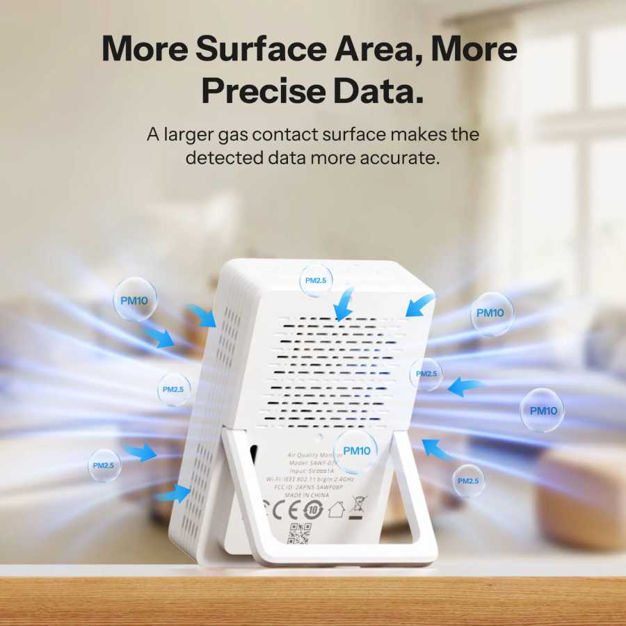 Фотография №2 товара SONOFF SAWF-07P AirGuard PM2.5/PM10 Matter через Wi-Fi монитор качества воздуха,