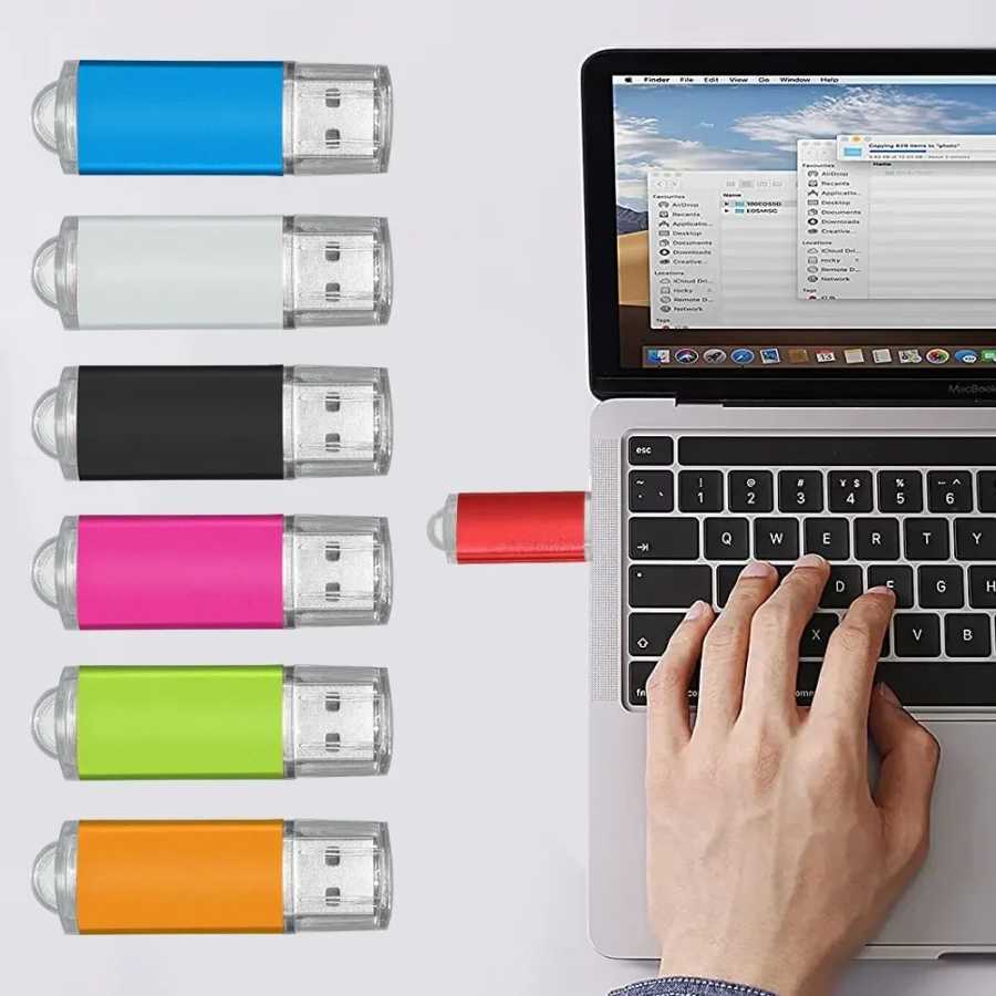 Фотография №4 товара 3.0 USB-флешка, металлический флэш-накопитель 64 ГБ, подходит для компьютеров, 8