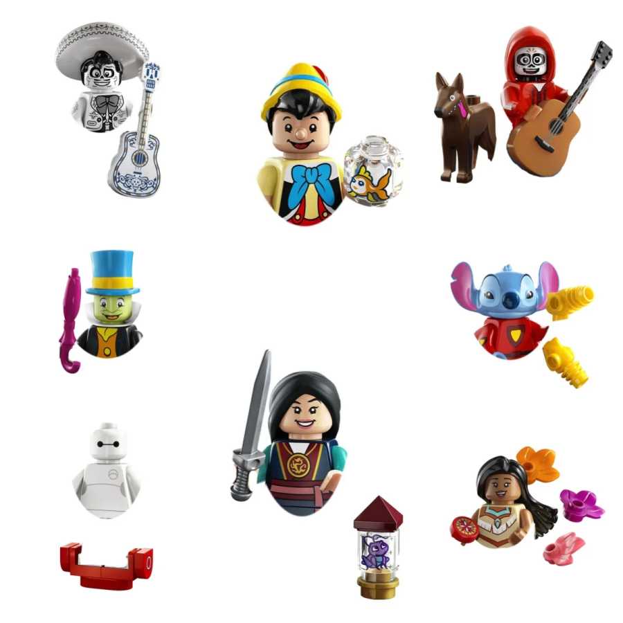 Горячая распродажа: Конструкторы Disney с персонажами мультфильмов - фигурки аниме-персонажей, мини-игрушки для детей для коллекции и игр Конструкторы