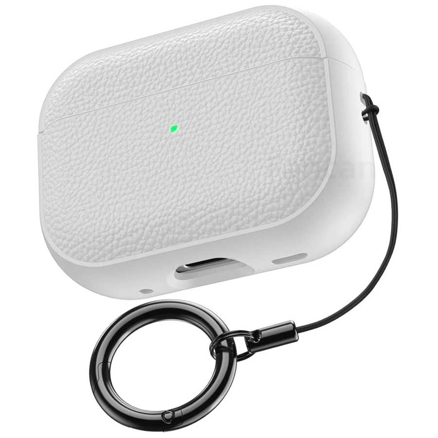 Роскошный кожаный чехол с узором для Airpods Pro 3 2025, защитный противоударный чехол с металлической пряжкой для AirPods Pro 2/Pro 3/4 