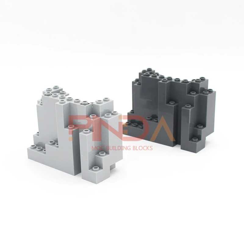 Фотография №5 товара Moc Bricks Castle Mountain Rockery 5 шт. для замка садовые