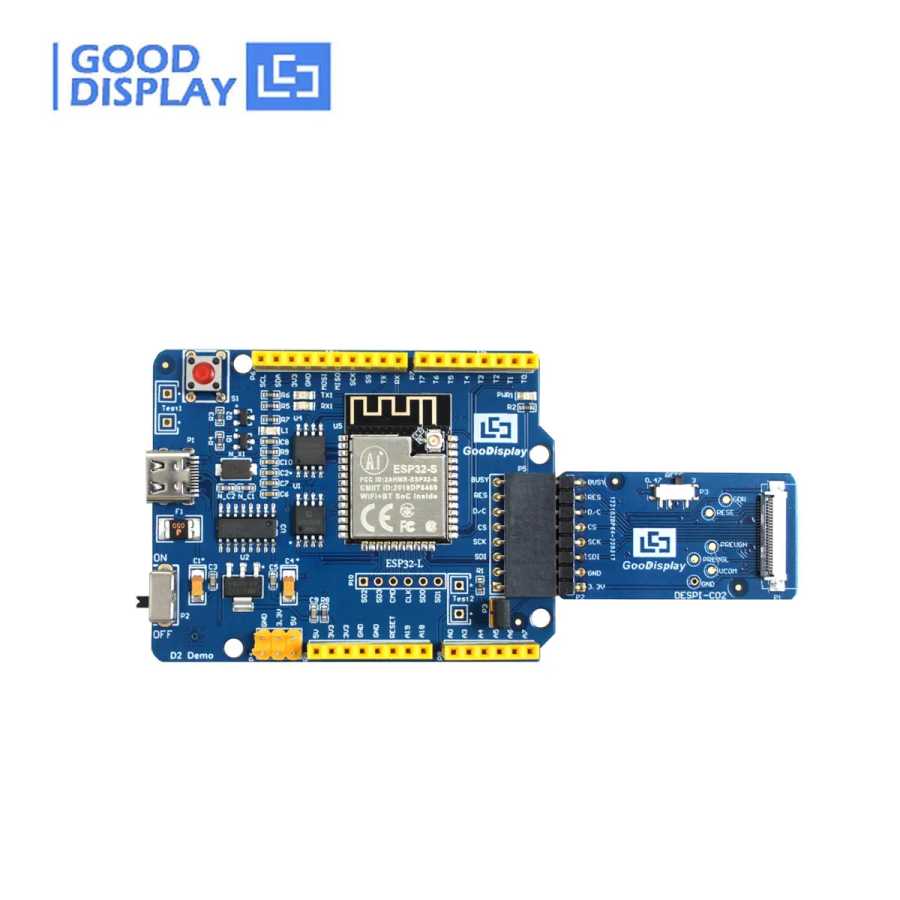Фотография №5 товара 7,5-дюймовый E-Ink дисплей с модулем ESP32, GDEY075Z08 с демонстрационным комплектом
