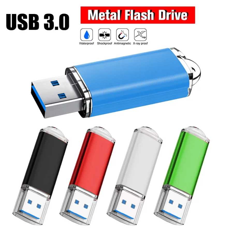 3.0 USB-флешка, металлический флэш-накопитель 64 ГБ, подходит для компьютеров, 8 ГБ, 16 ГБ, 32 ГБ, 128 ГБ, высокоскоростная флэш-карта Хранение данных