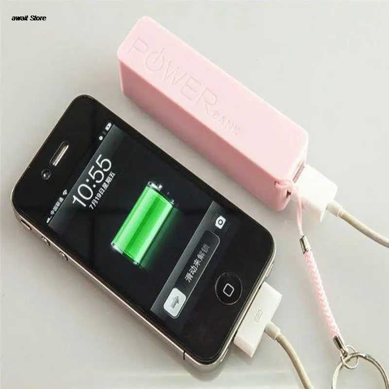 Фотография №3 товара Портативный внешний USB-банк питания емкостью 2600 мАч, чехол-коробка 18650, зарядное