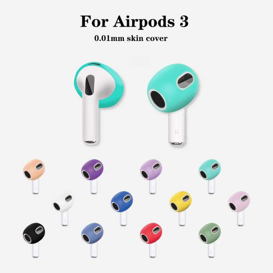 Силиконовые амбушюры для наушников Apple Airpods 3rd, защитный чехол для наушников Airpods3, амбушюры, 2 шт./пара Портативное аудио и видео