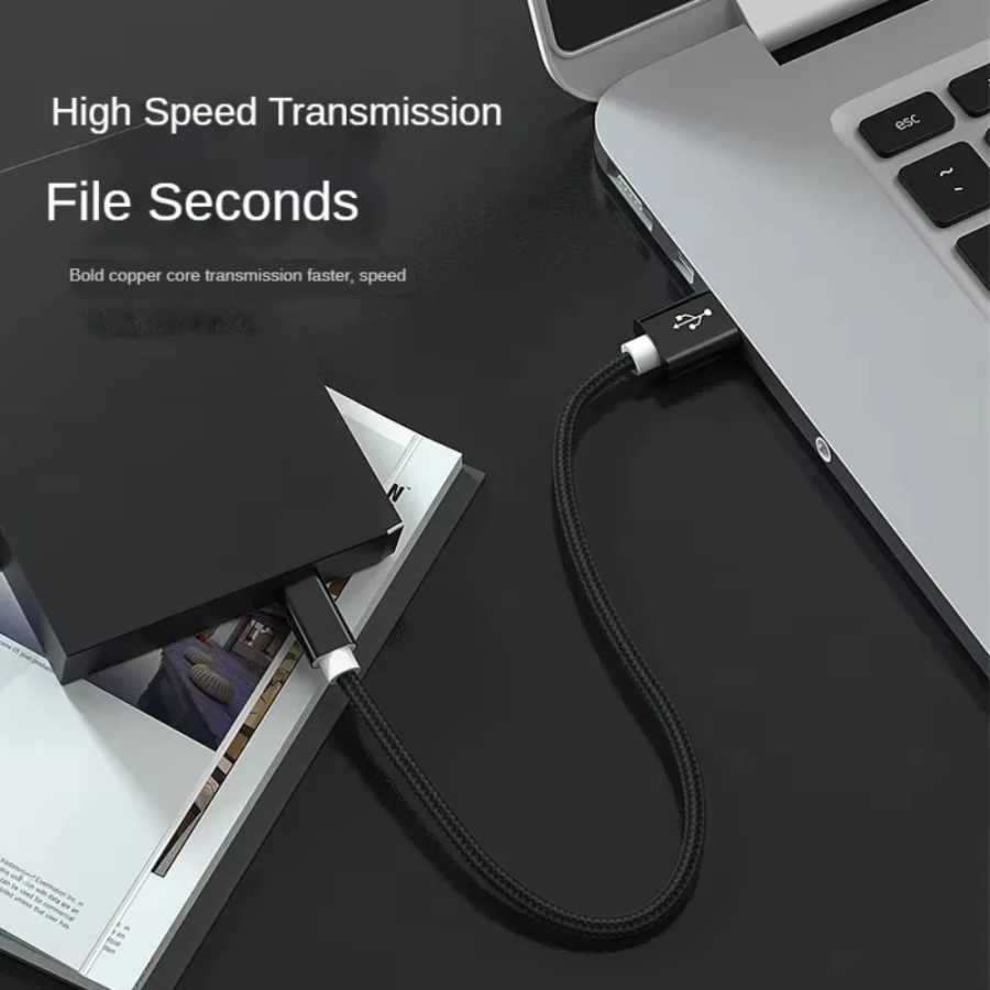 Фотография №4 товара Плетеный мини-USB-USB-кабель для быстрой передачи данных, зарядное устройство для MP3,