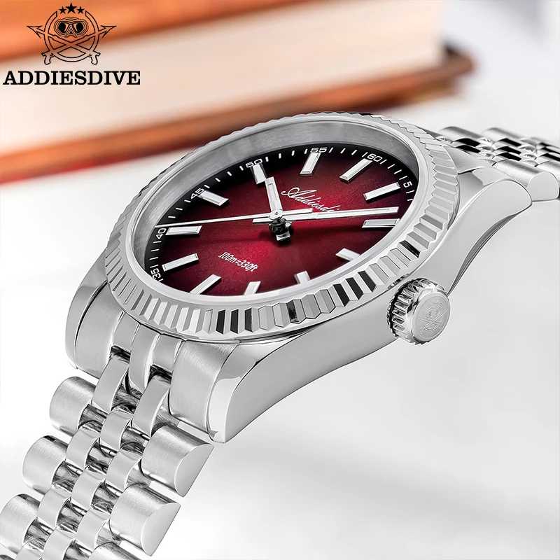Фотография №4 товара ADDIESDIVE Новые мужские часы AD2073 с сапфировым стеклом 36 мм