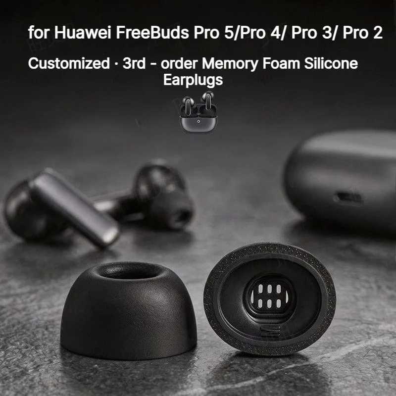 Фотография №1 товара Амбушюры из пены с эффектом памяти для беспроводных Bluetooth-наушников Huawei